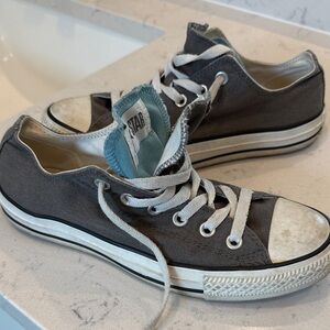 Converse Charcoal and White All Star Sneakers, size 8